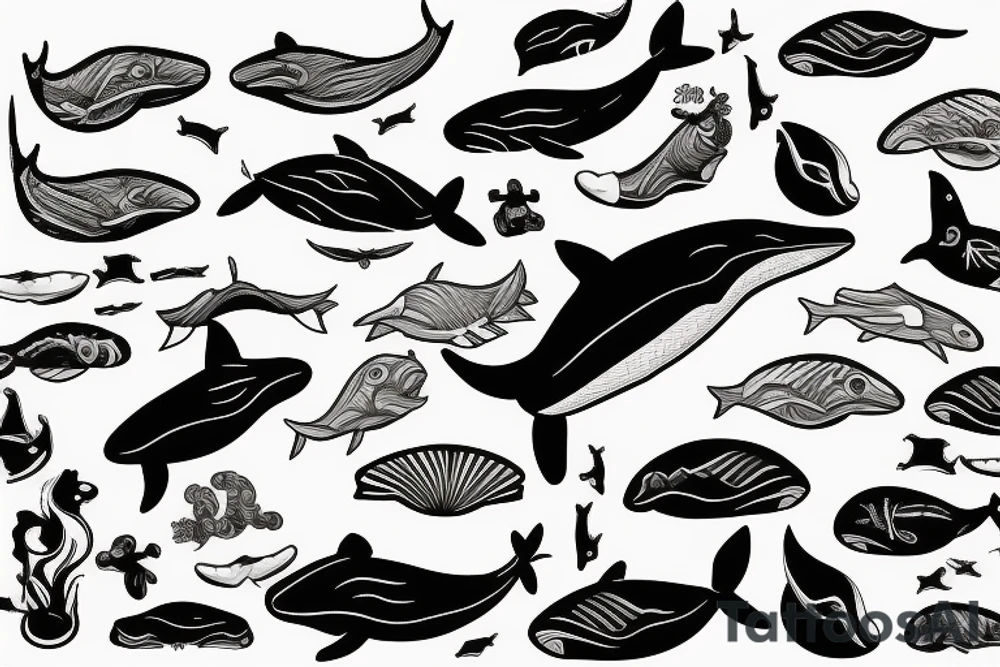 whale tattoo idea