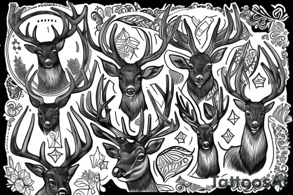 deer wise free tattoo idea