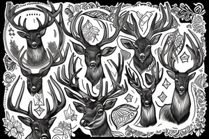 deer wise free tattoo idea