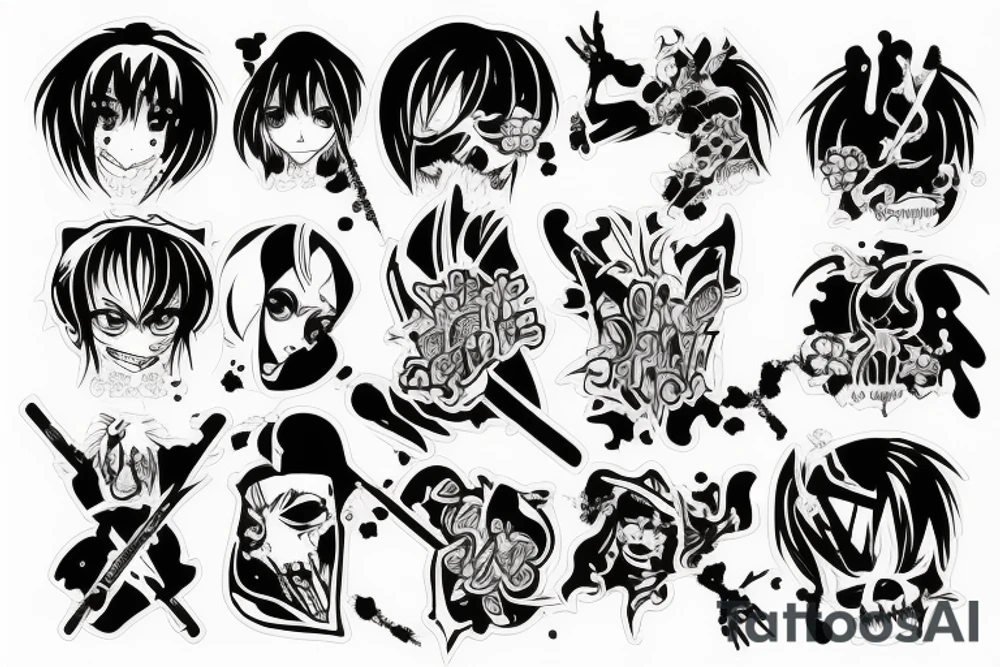 Anime death tattoo idea