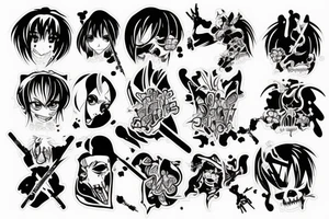 Anime death tattoo idea