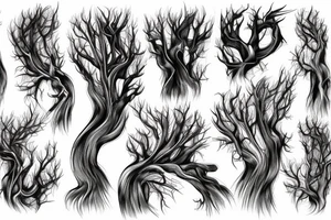 Roots as veins tattoo idea
