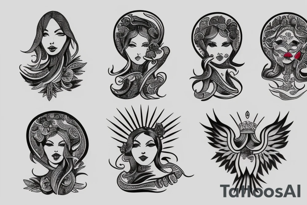Woman life liberty tattoo idea