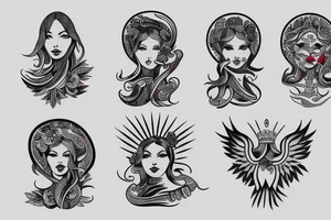 Woman life liberty tattoo idea