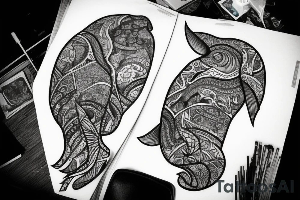 Whale tattoo idea