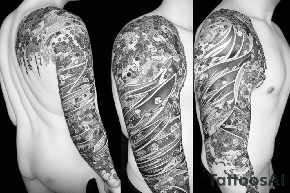 Whale white tattoo idea