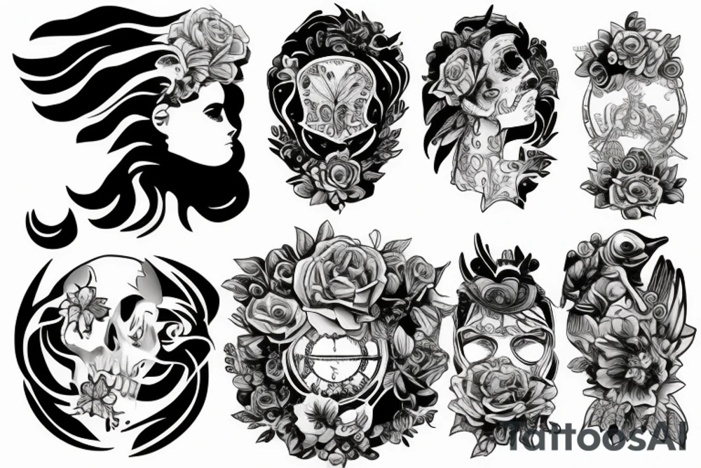 дракон японский tattoo idea