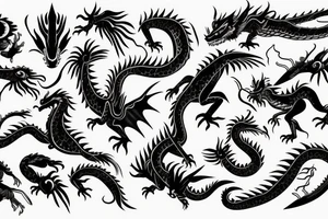 Dragon dogm fly, space tattoo idea