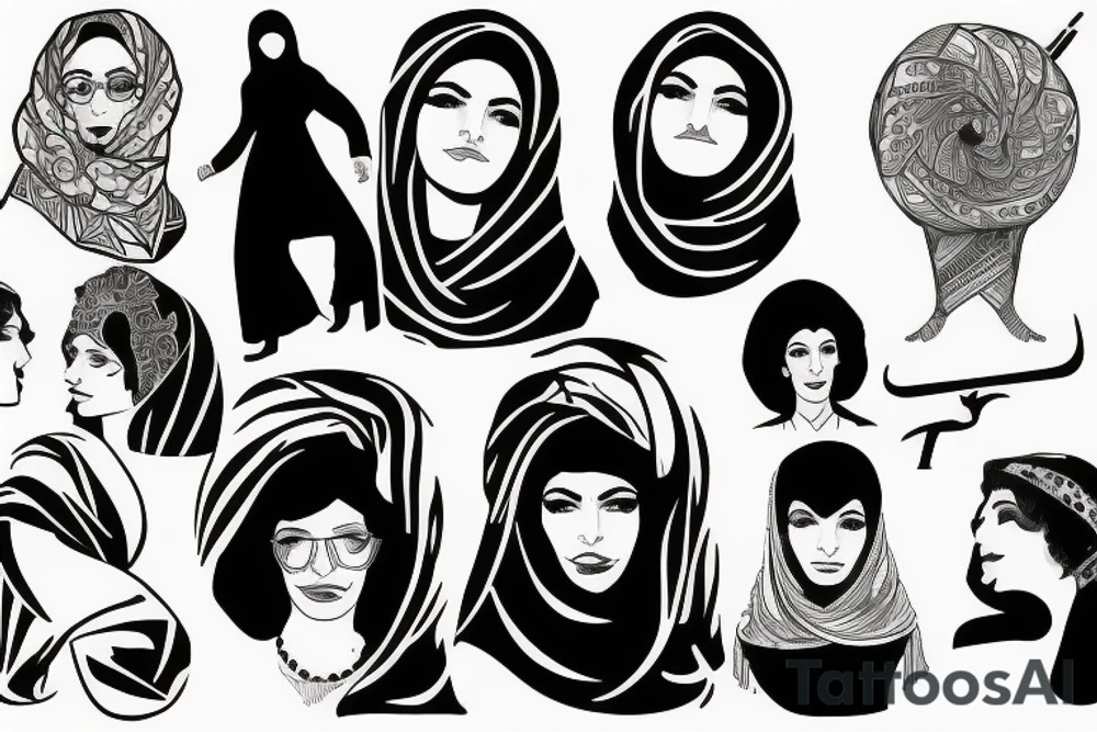 Iran woman revolution tattoo idea