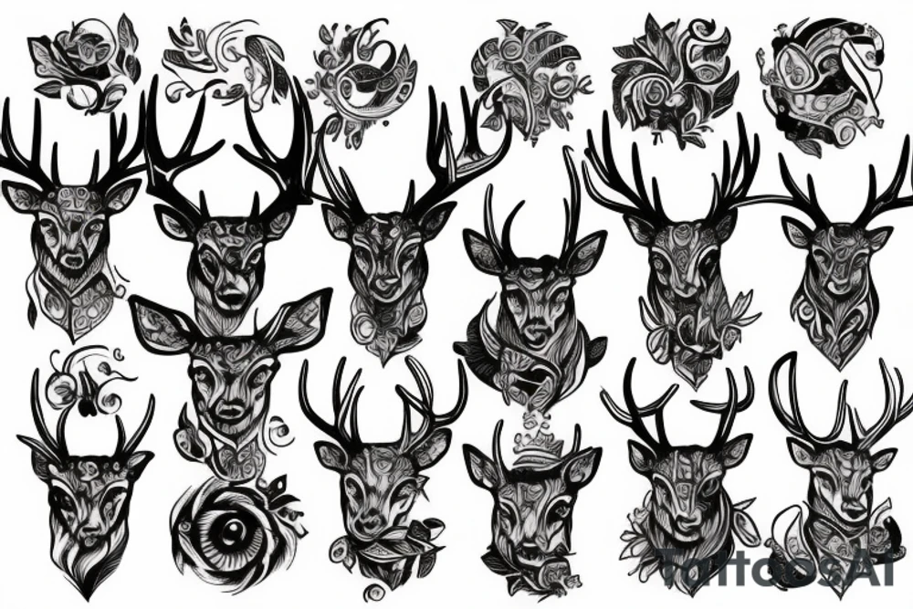 deer god escape tattoo idea