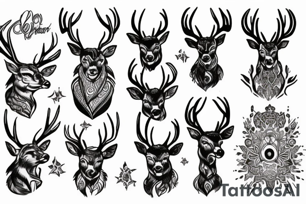 deer god escape tattoo idea