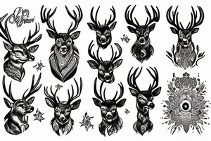 deer god escape tattoo idea