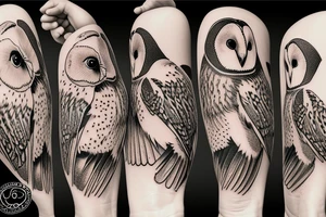 Barn owl tattoo idea