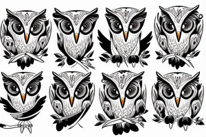 Barn owl tattoo idea