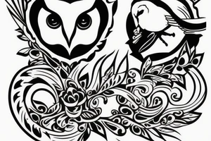Barn owl tattoo idea