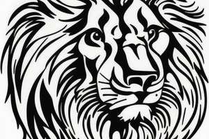 Lion and jesus tattoo idea