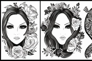 Two names. Alexandra and Darina. tattoo idea