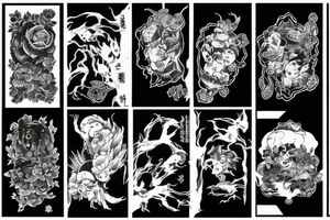 dark rain fores tattoo idea