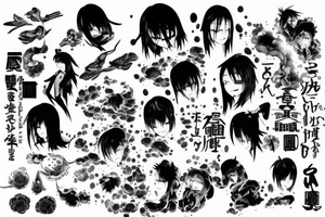 dark rain fores tattoo idea