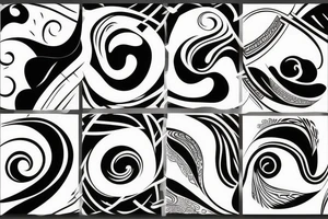 Full back abstract design tattoo idea