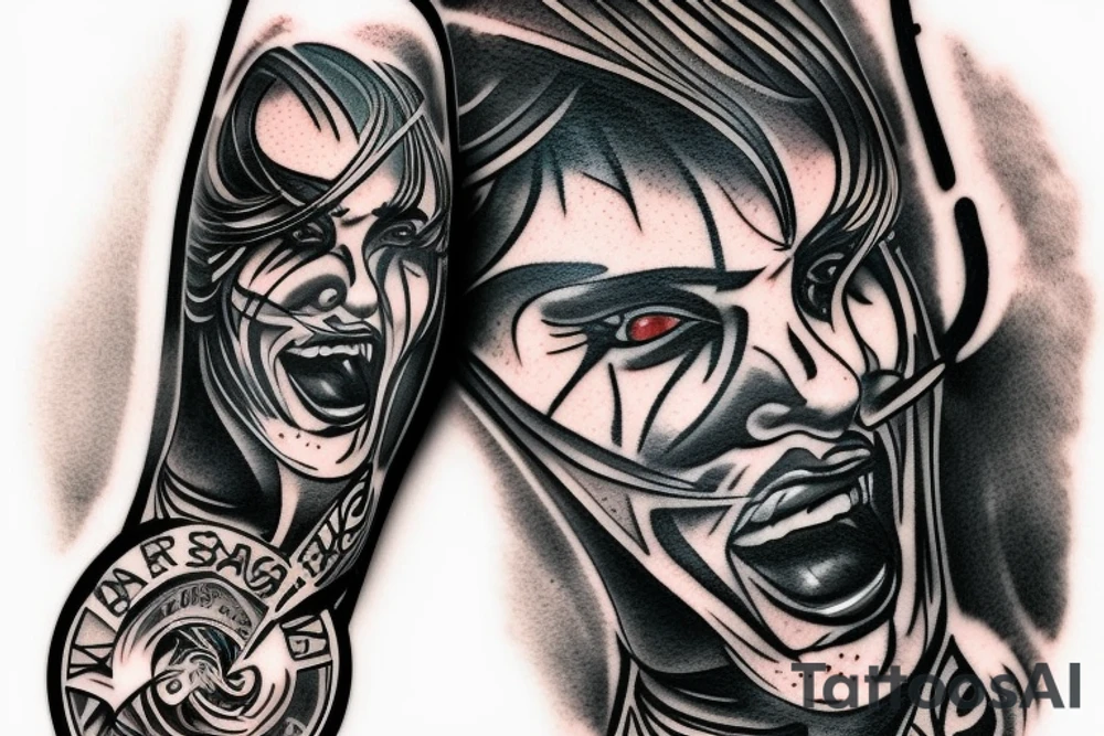 tight razor walker tattoo idea