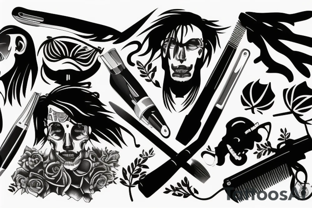 tight razor walker tattoo idea