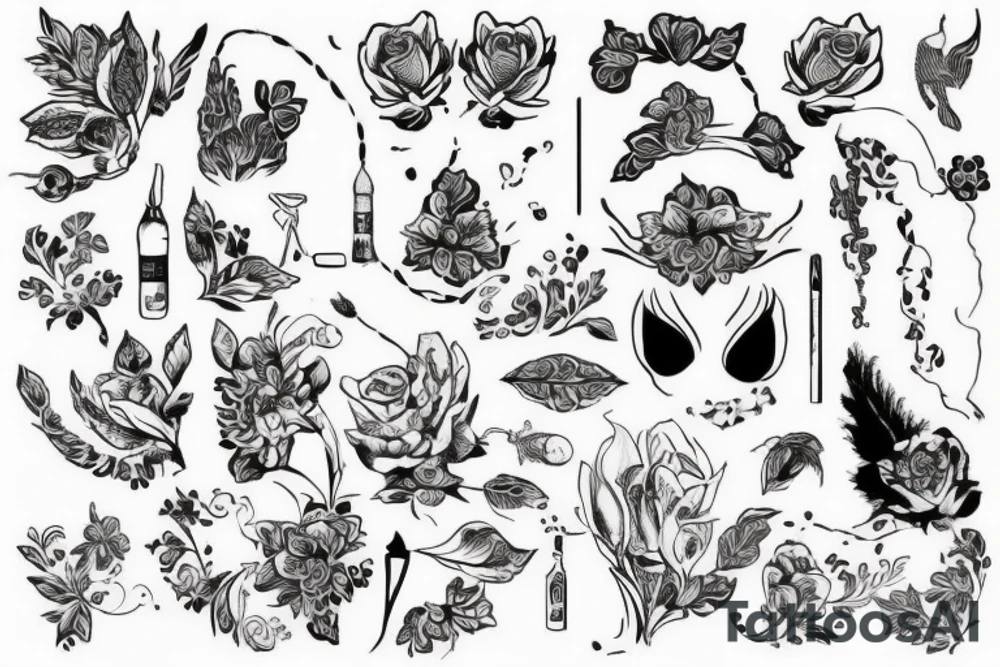 эквилибрист балансирующий на лезвии опасной бритвы tattoo idea