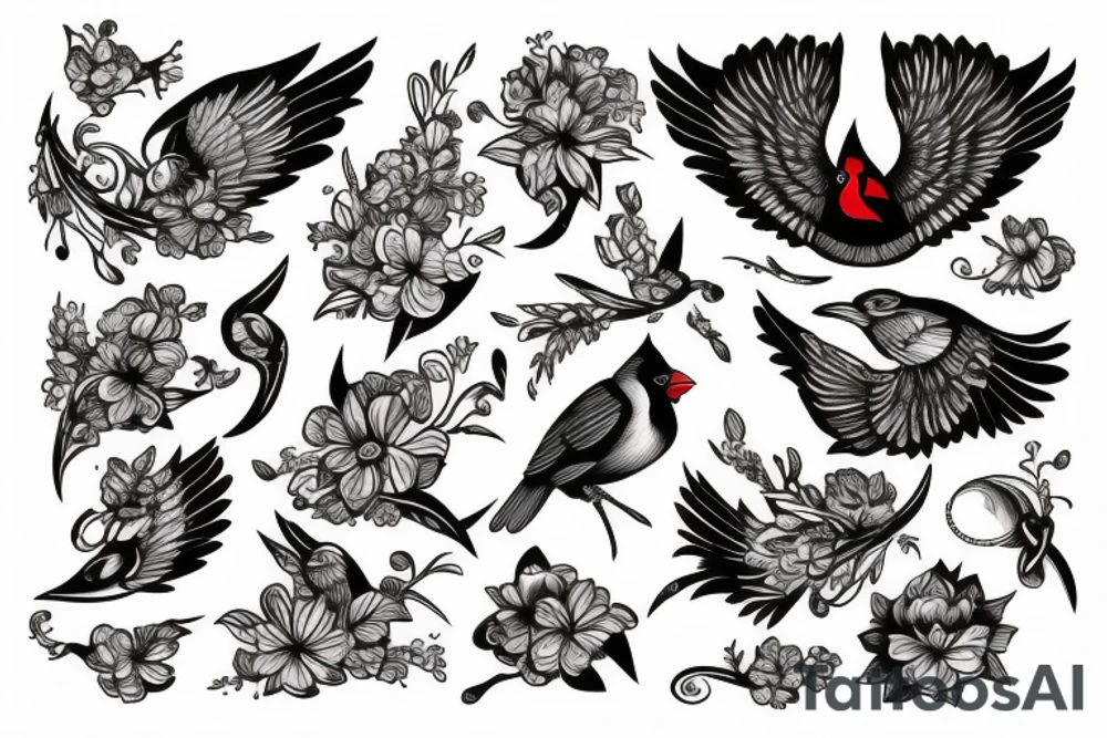 cardinal tattoo idea