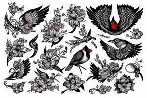 cardinal tattoo idea