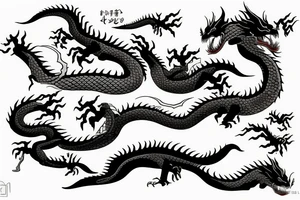 a sleeping dangerous dragon tattoo idea