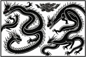a sleeping dangerous dragon tattoo idea