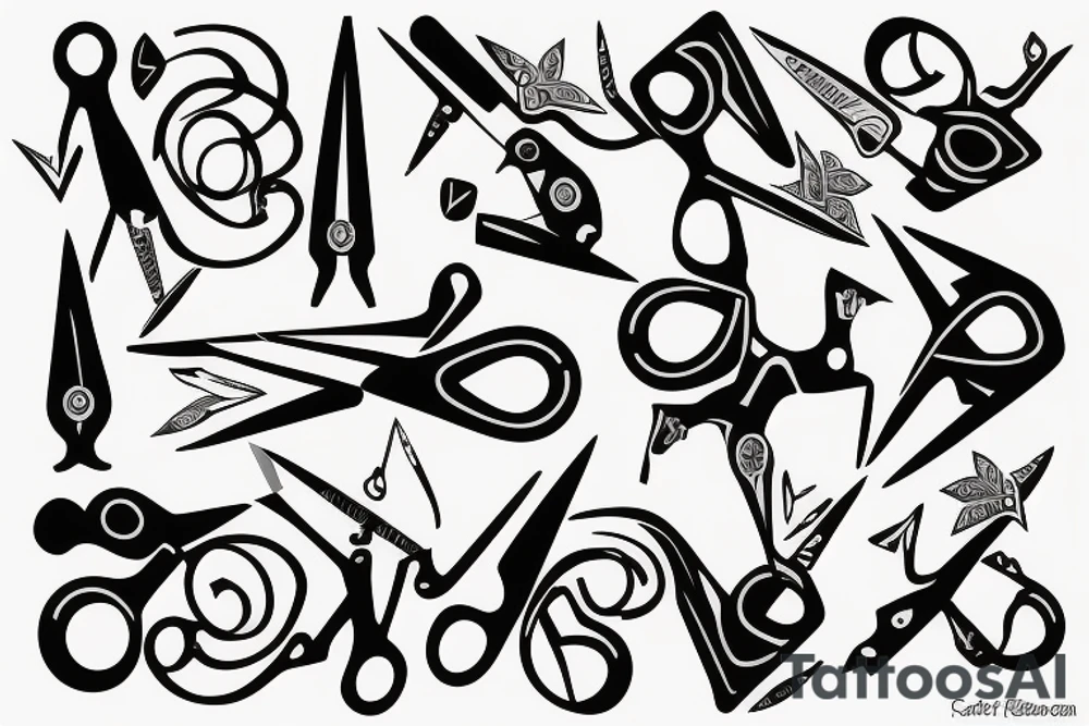 scissors tattoo idea