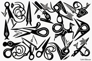 scissors tattoo idea