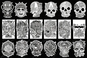 Unique Arm band showing all religions, humanity being the biggest of all tattoo idea