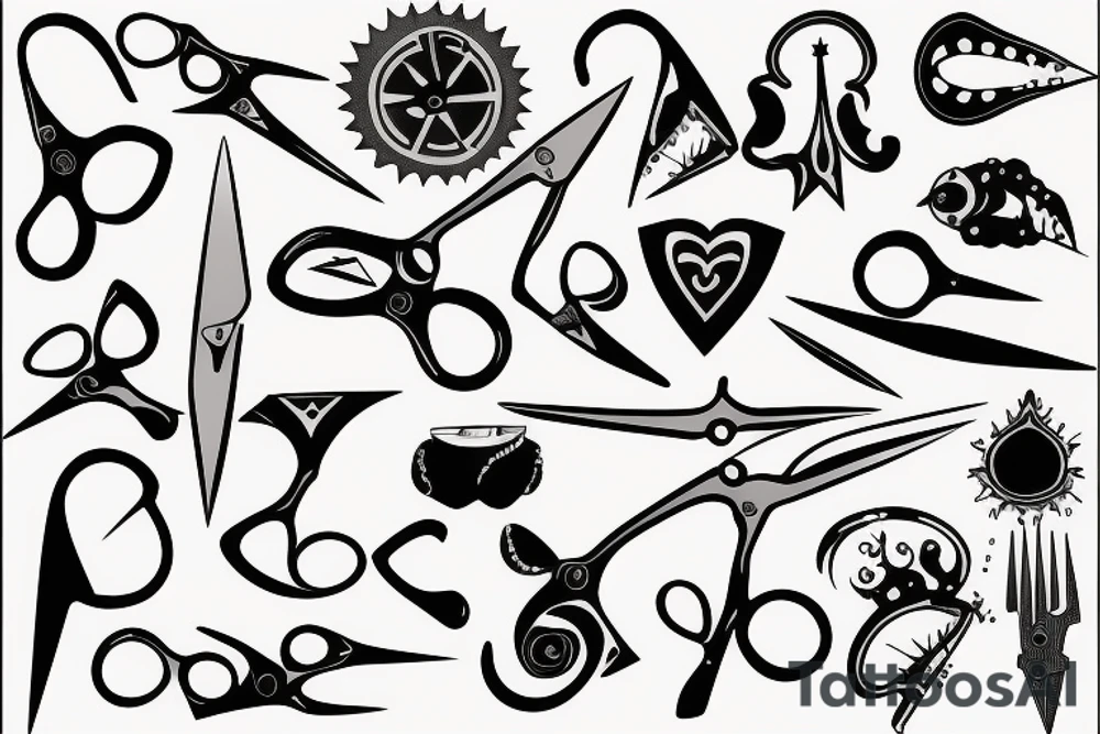 scissors tattoo idea