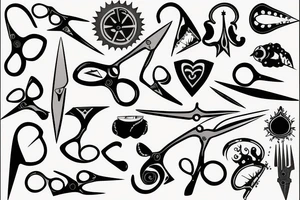 scissors tattoo idea