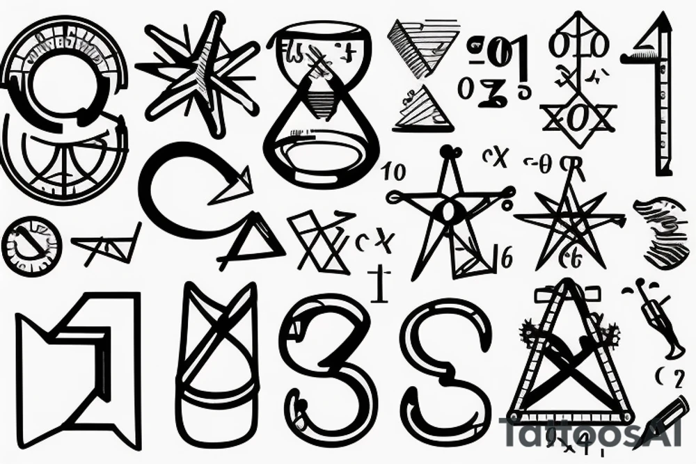 mathematics formula exact sciences tattoo idea