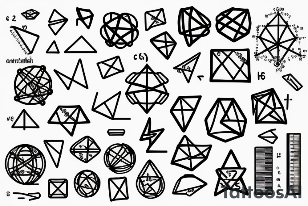 mathematics formula exact sciences tattoo idea