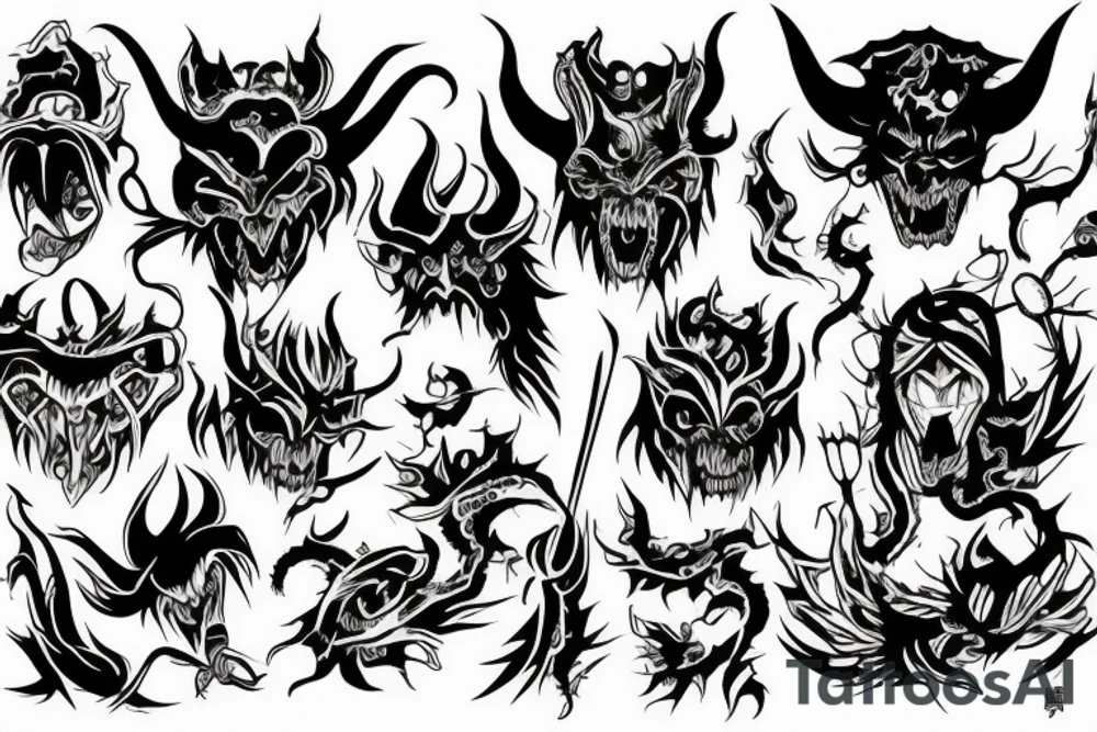 demon tattoo idea