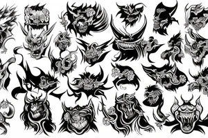 demon tattoo idea