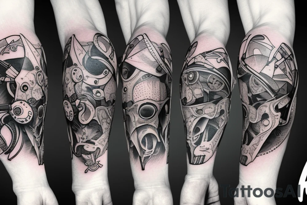 bear with a gun tattoo idea
