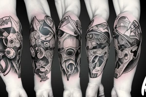 bear with a gun tattoo idea