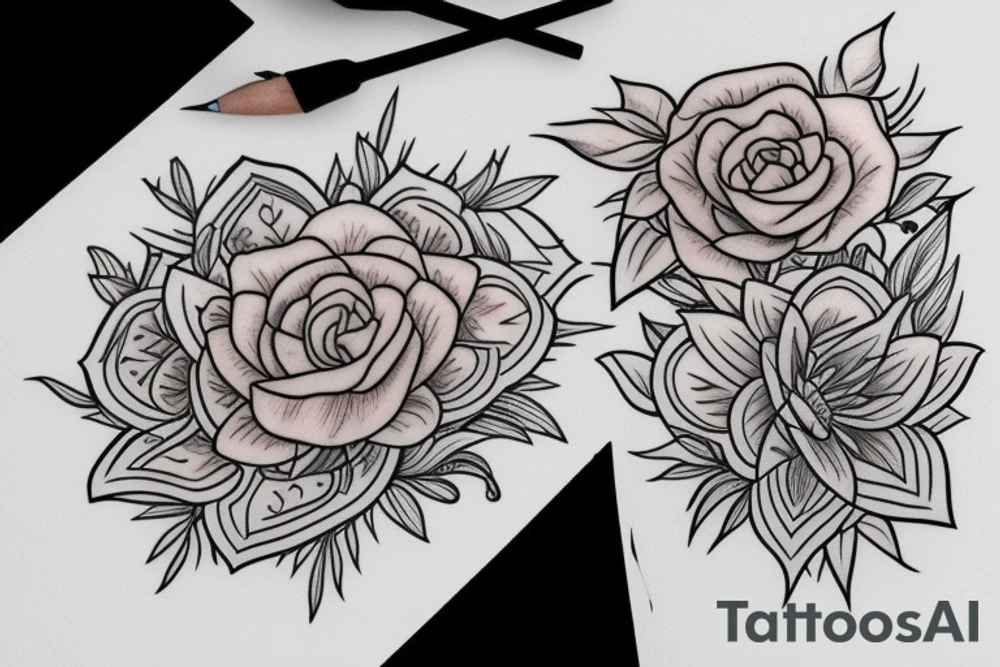 Flower tattoo idea