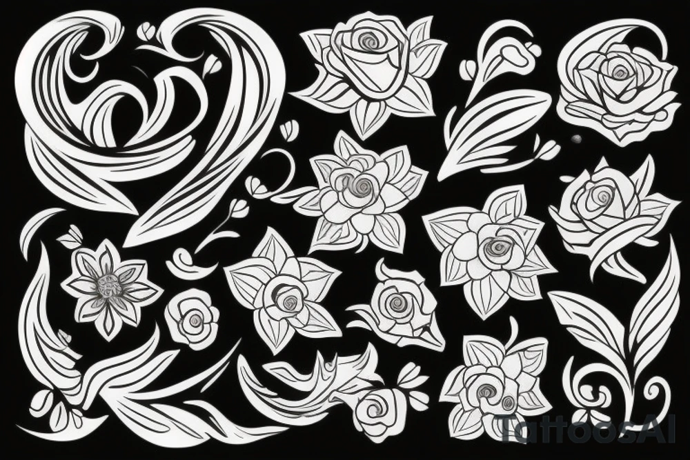 Flower tattoo idea