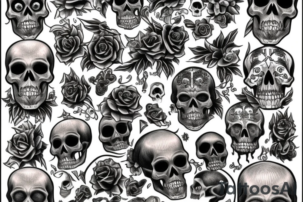 Skull tattoo idea