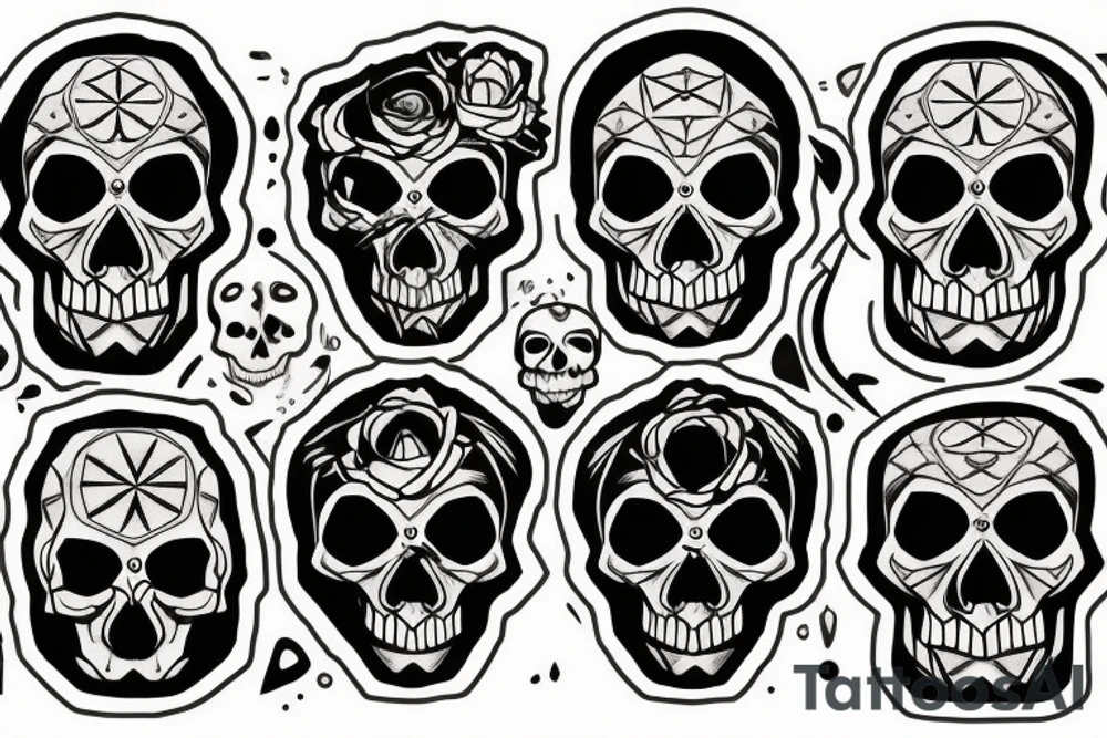 Skull tattoo idea