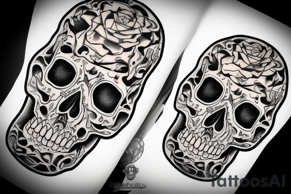Skull tattoo idea