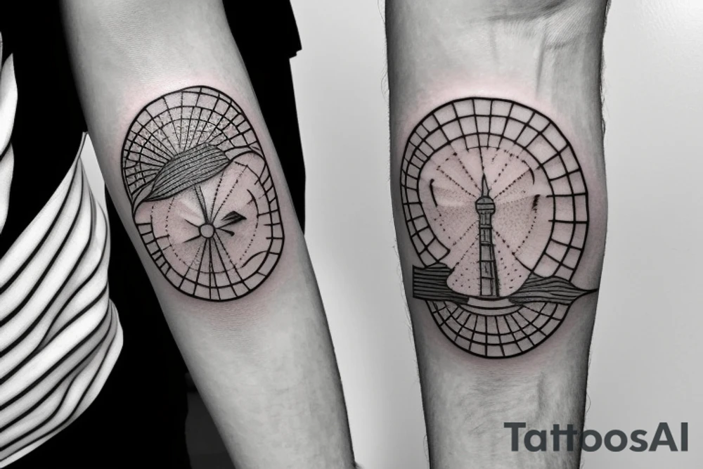 An hour glass where one side of the hourglass is the ocean and the other side is dripping into the sea tattoo idea