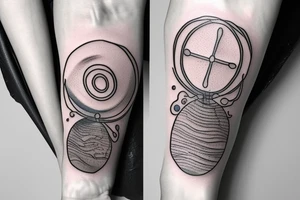 An hourglass where one side of the hourglass is the ocean and the other side is dripping into the sea tattoo idea