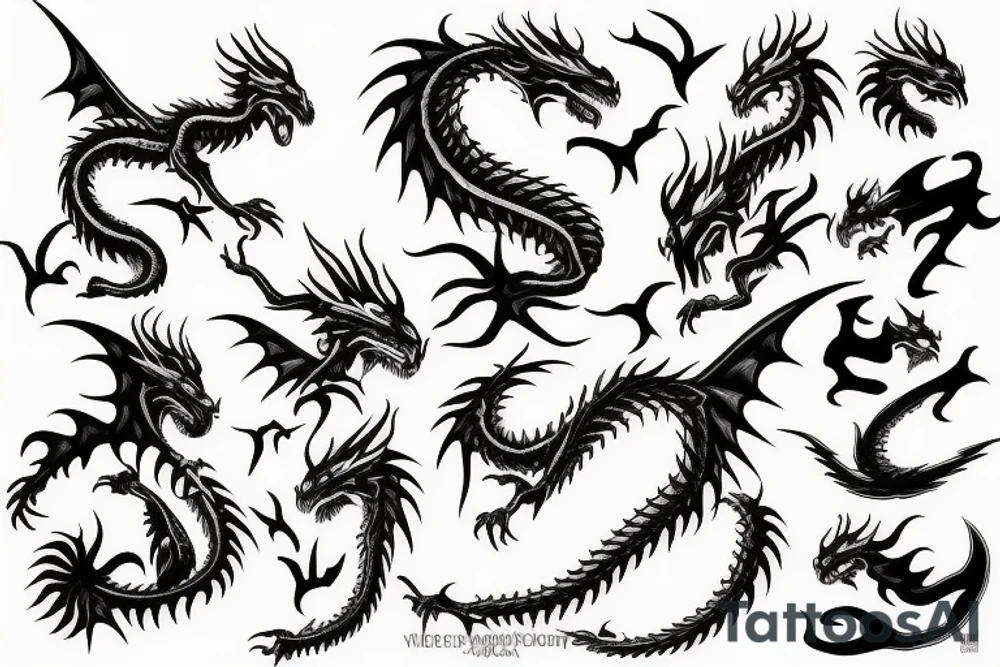 Dragon tattoo idea